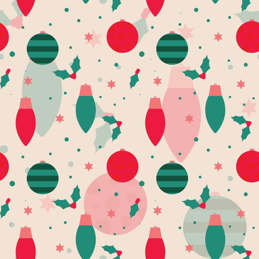 Hand drawn christmas pattern design background. . vector