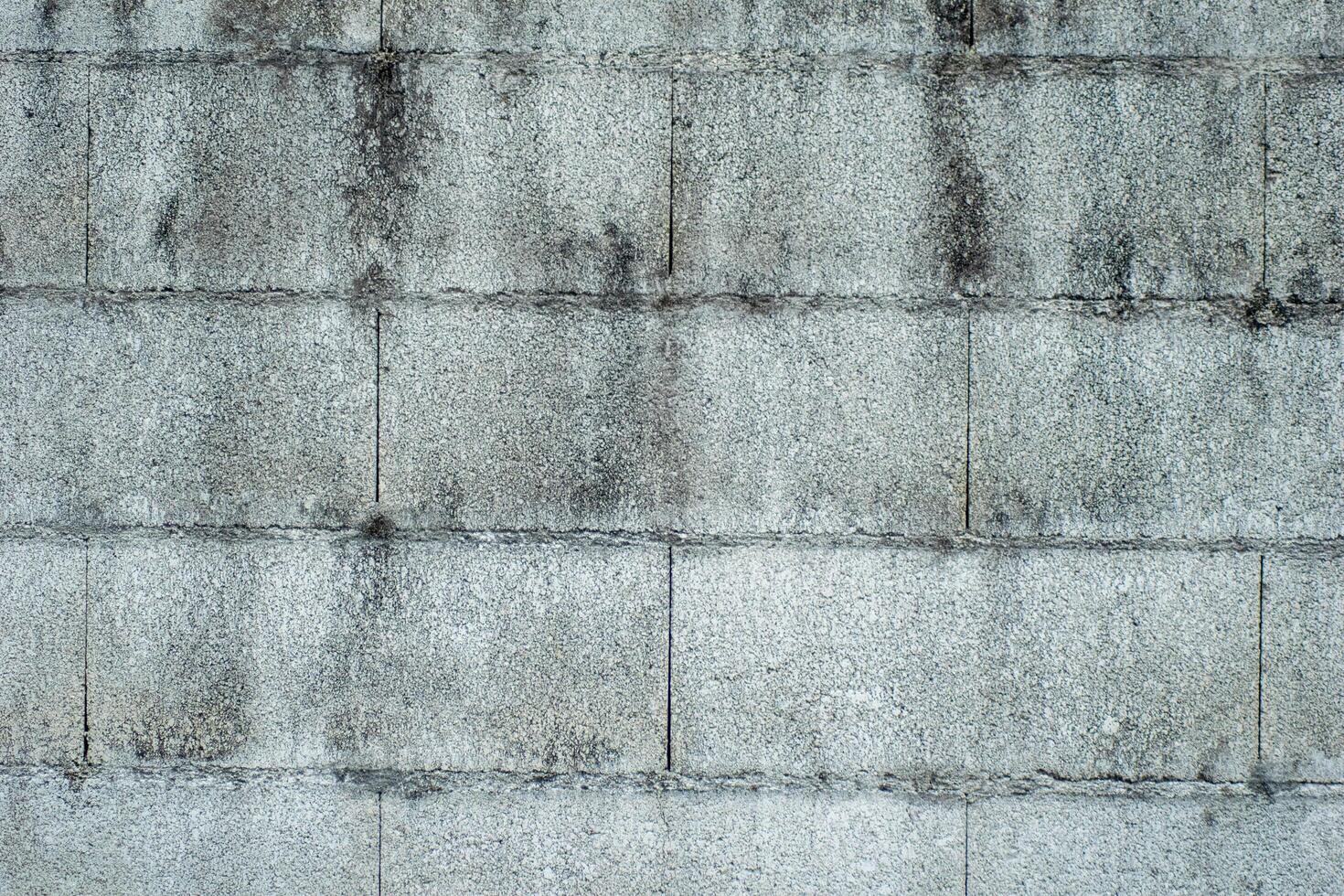 weathered cement block wall, textured background for design photo