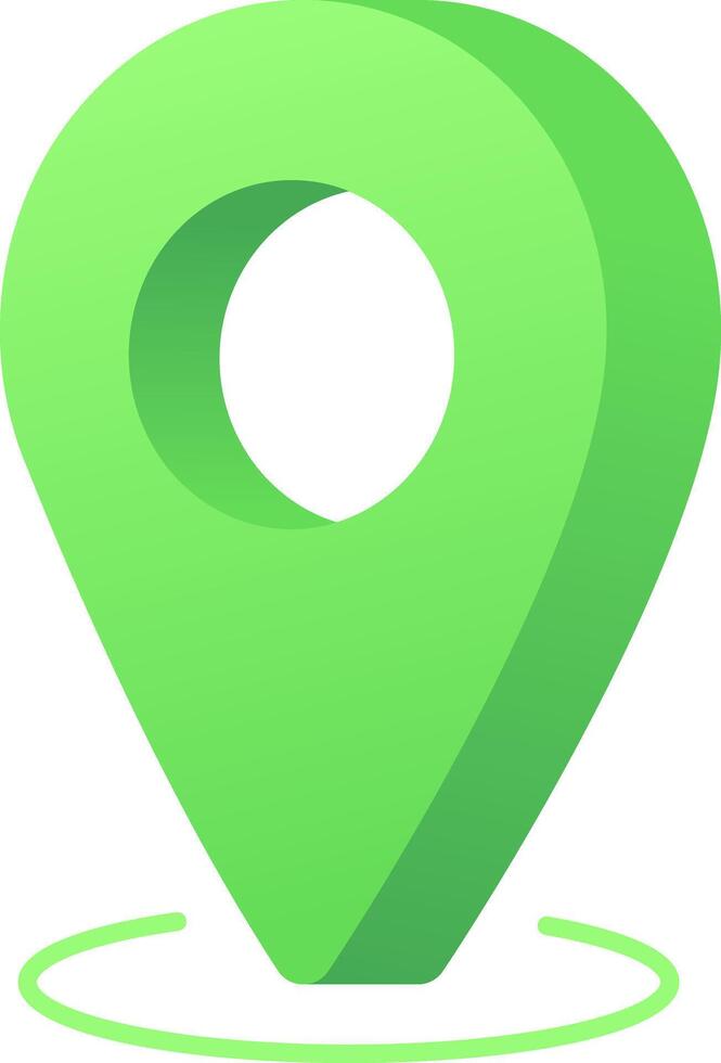 Light green Pin Map Marker Location emoji icon vector