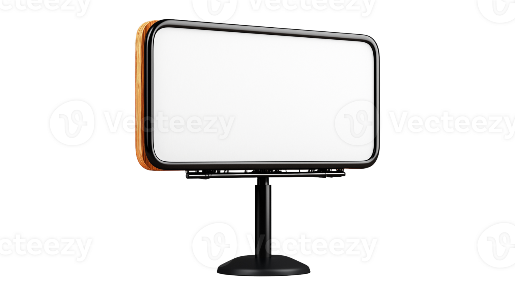 Modern led desk lamp with adjustable stand on transparent background png