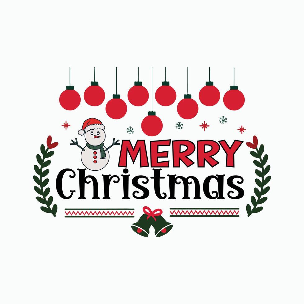 Merry Christmas background with Christmas element vector