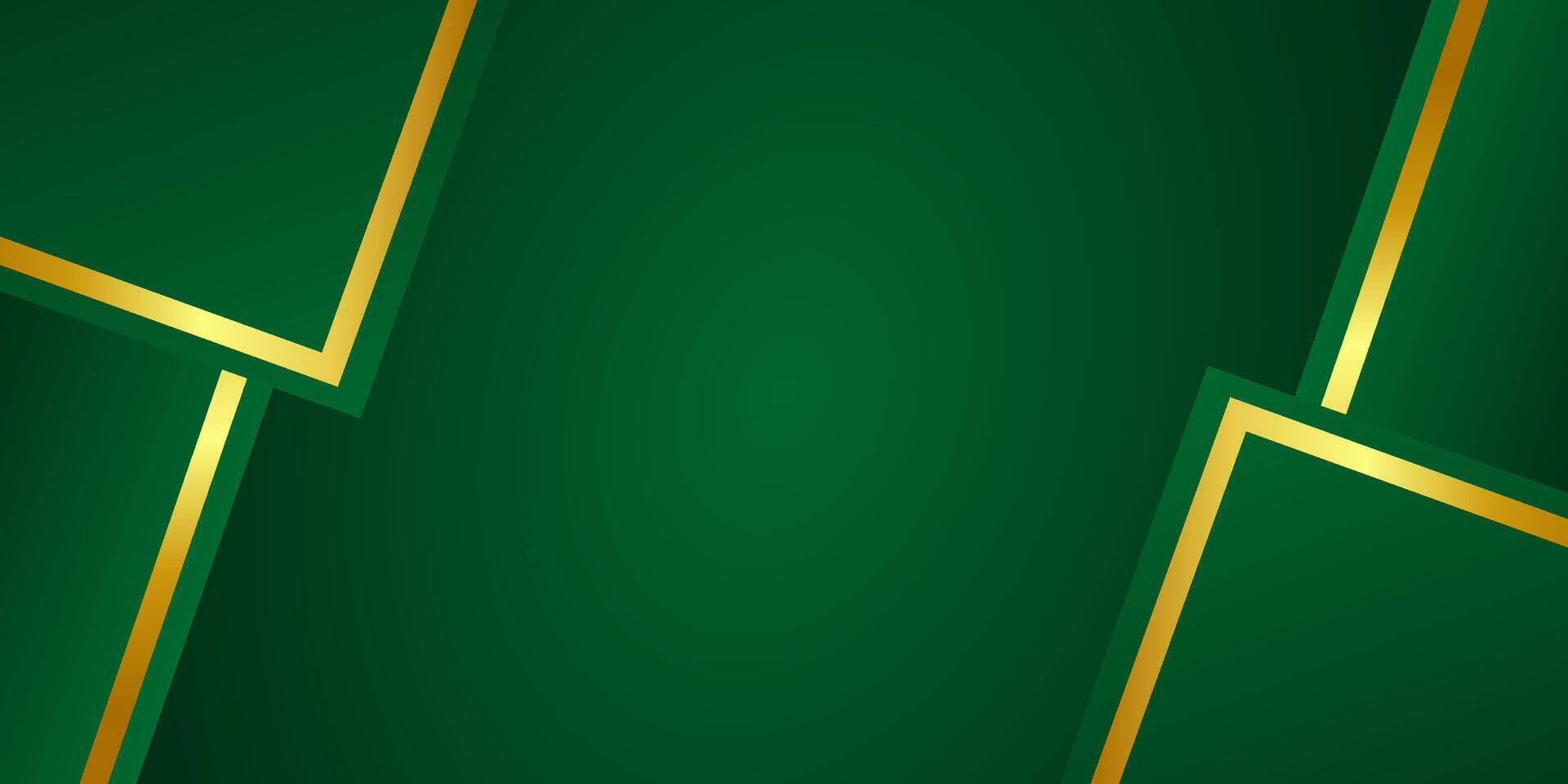 A luxurious green background with golden accents, featuring an elegant design perfect for premium presentations, invitations, and branding that exudes sophistication and class vector
