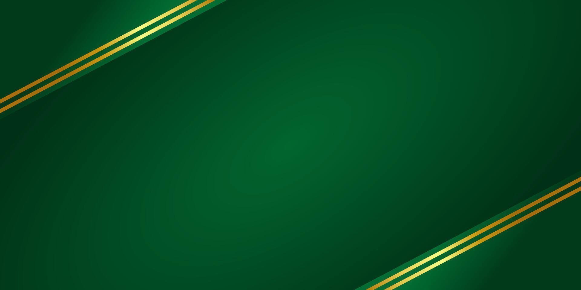 A sophisticated dark green background with diagonal gold lines. Ideal for high-end branding, this design exudes elegance and modern luxury vector