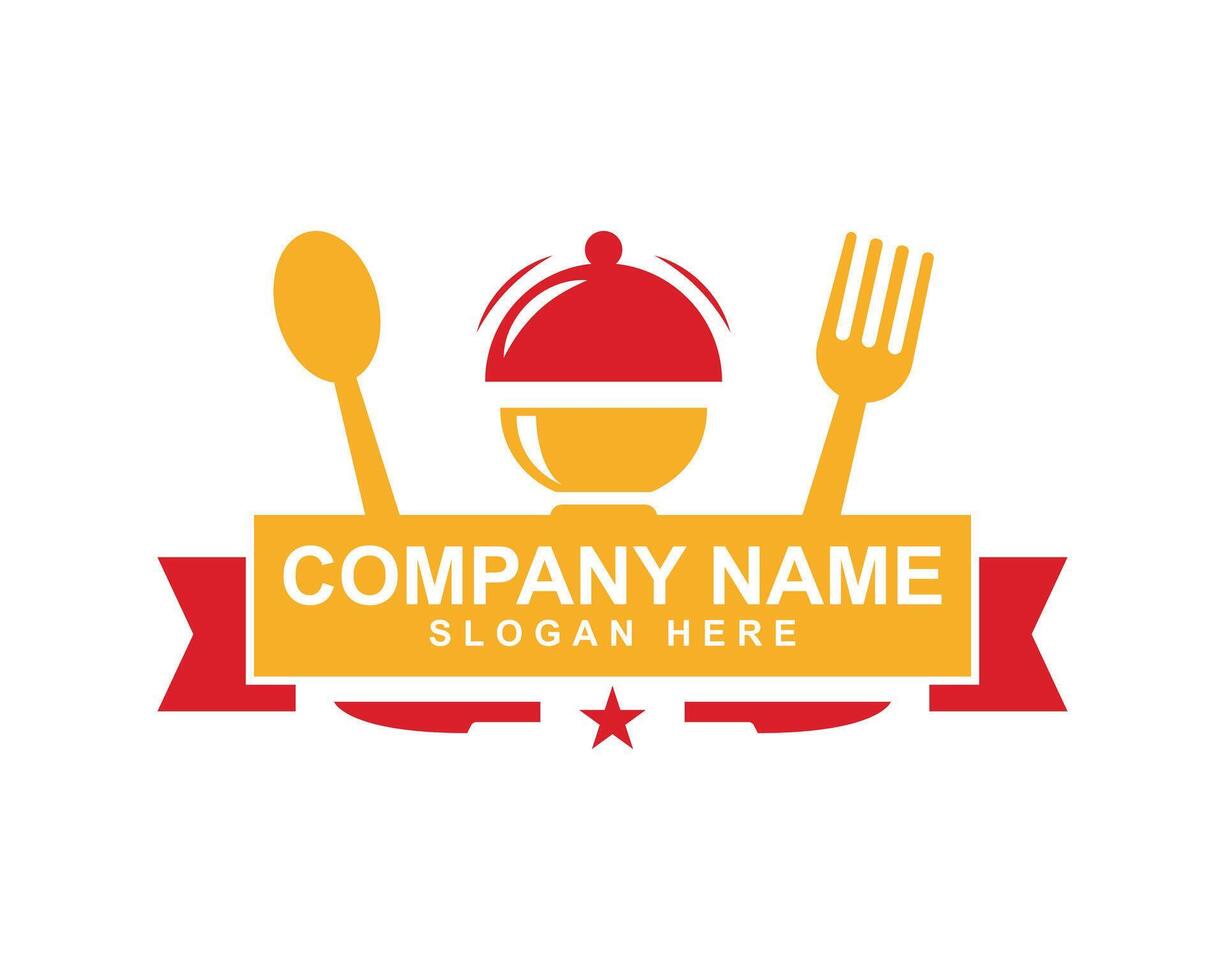 Modern Chef and Restaurant Logo Design vector