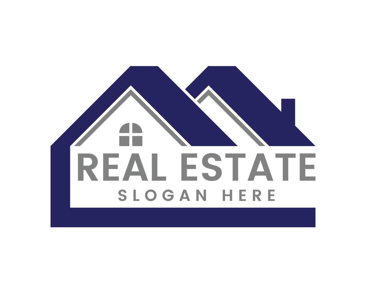 Modern Logo Design for Construction, Roofing, and Property Development vector