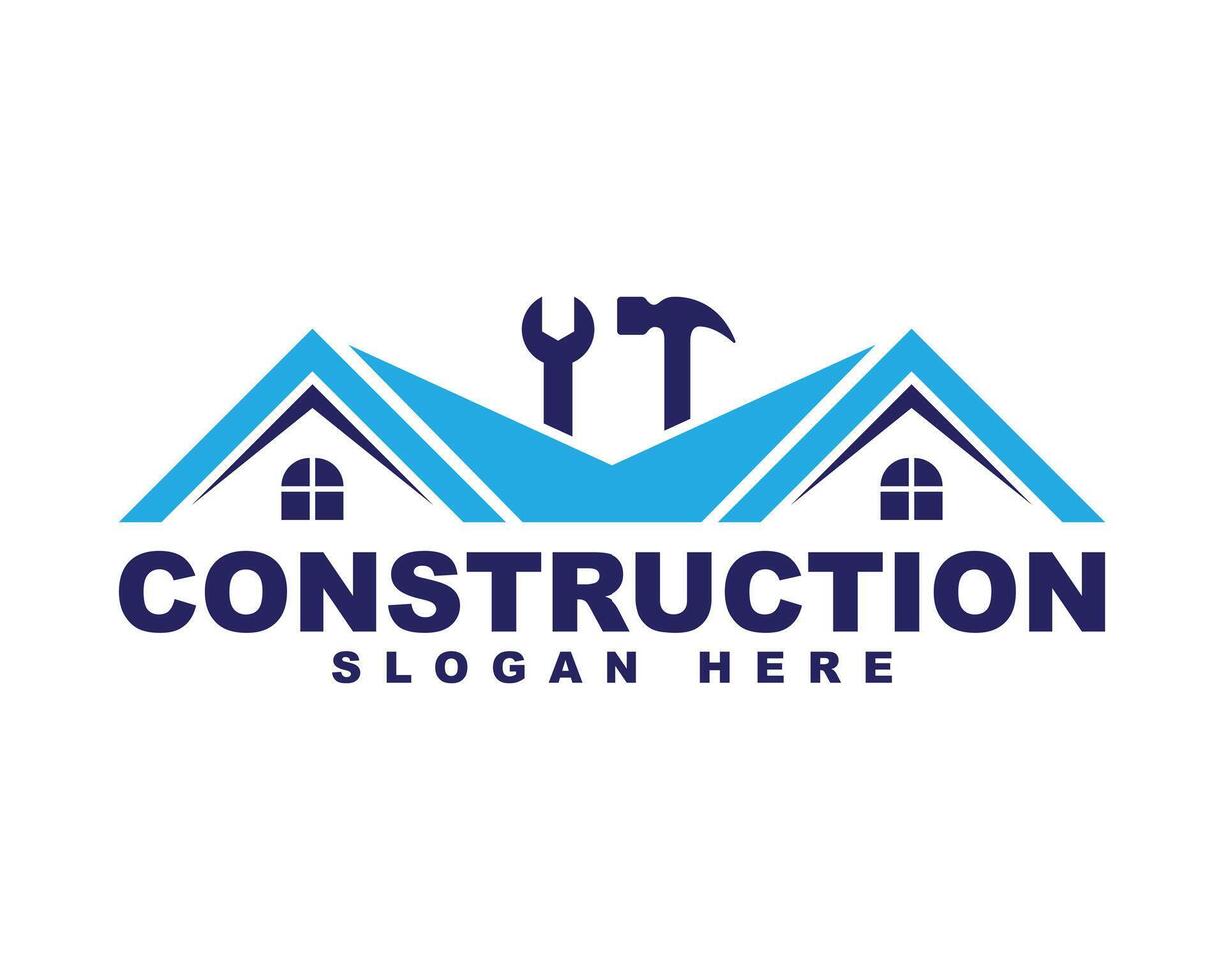 Iconic Construction Branding Logo Design vector
