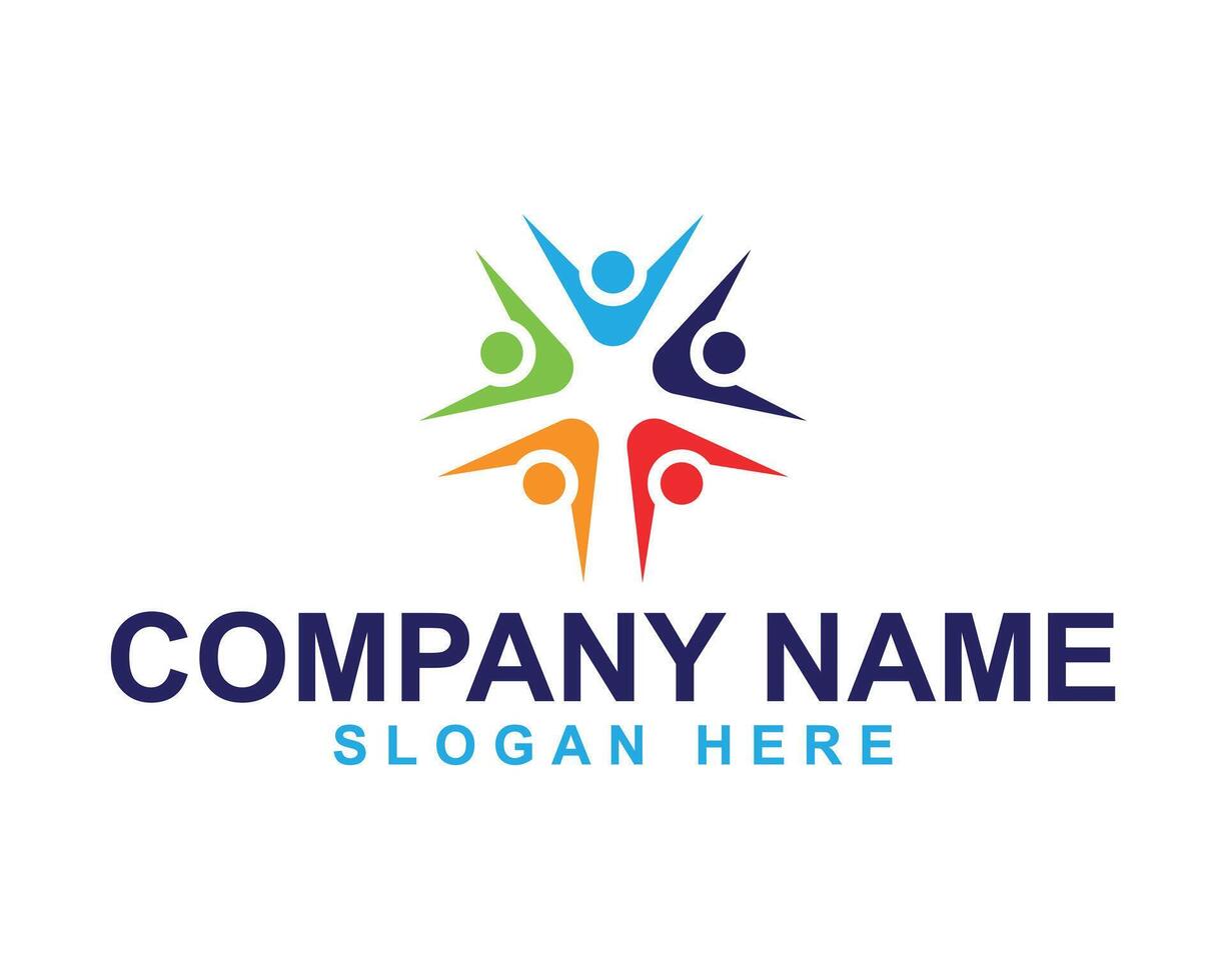 Success and Life Coaching Logo with Human Health Care Symbol vector