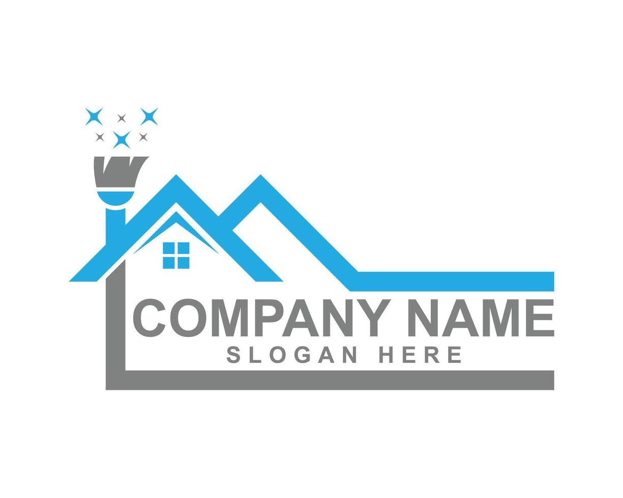 Professional Cleaning Service Logo Design vector