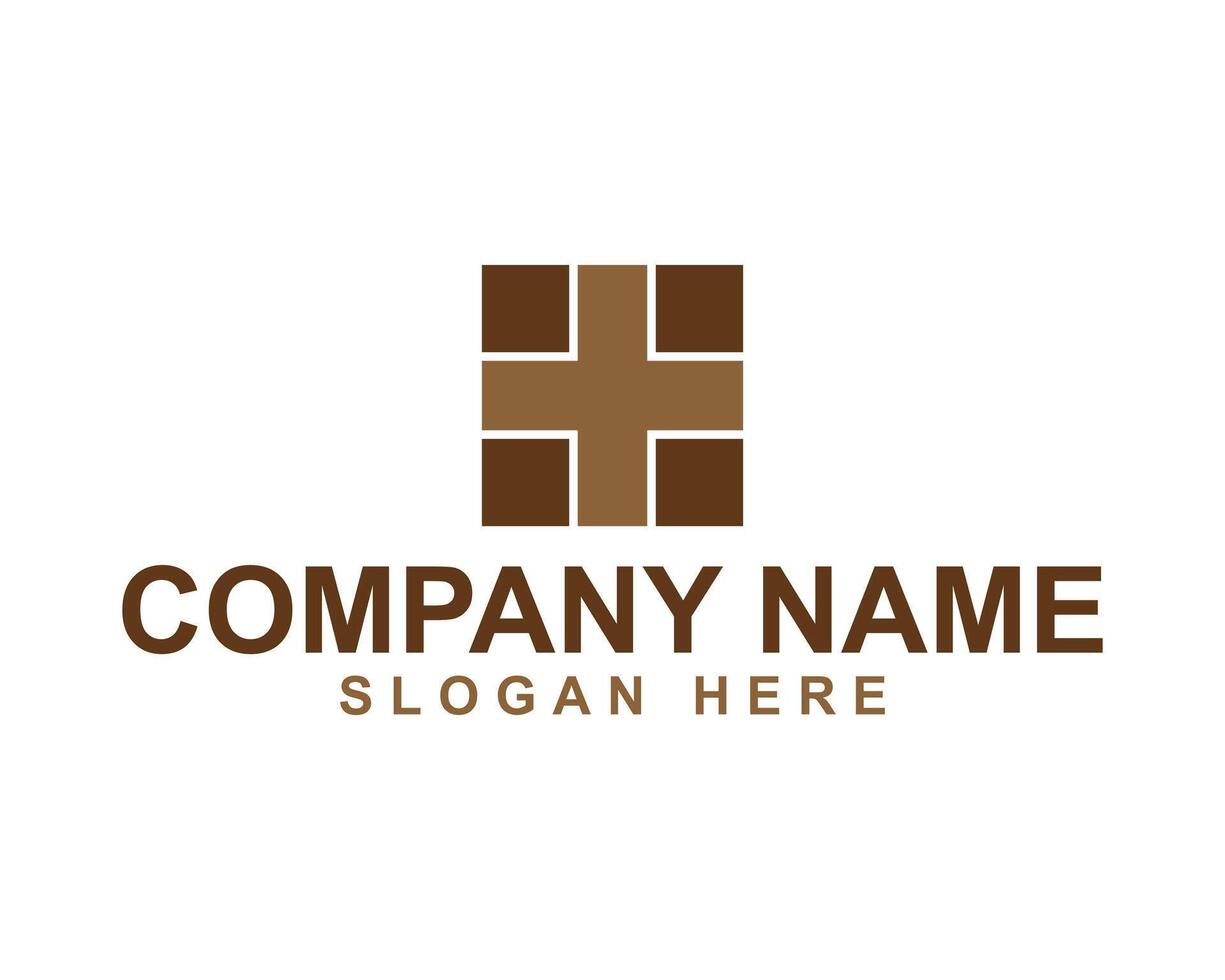 Home Flooring Logo Featuring Wood Tiles and Flooring Repair Service vector