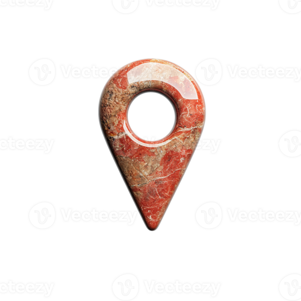 Marble Texture Map Marker with Hole png
