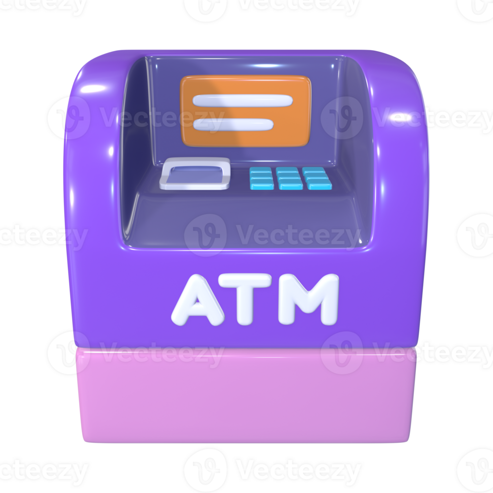 ATM 3D Illustration Icon png