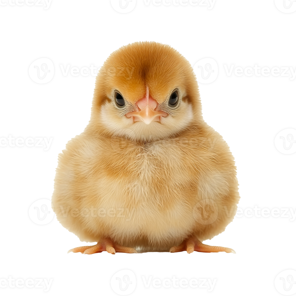 Fluffy chick on a plain background png