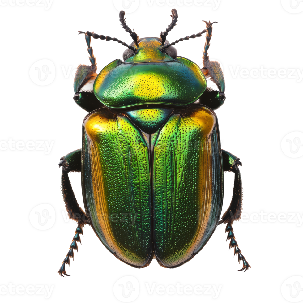Brightly colored beetle displays vibrant hues png