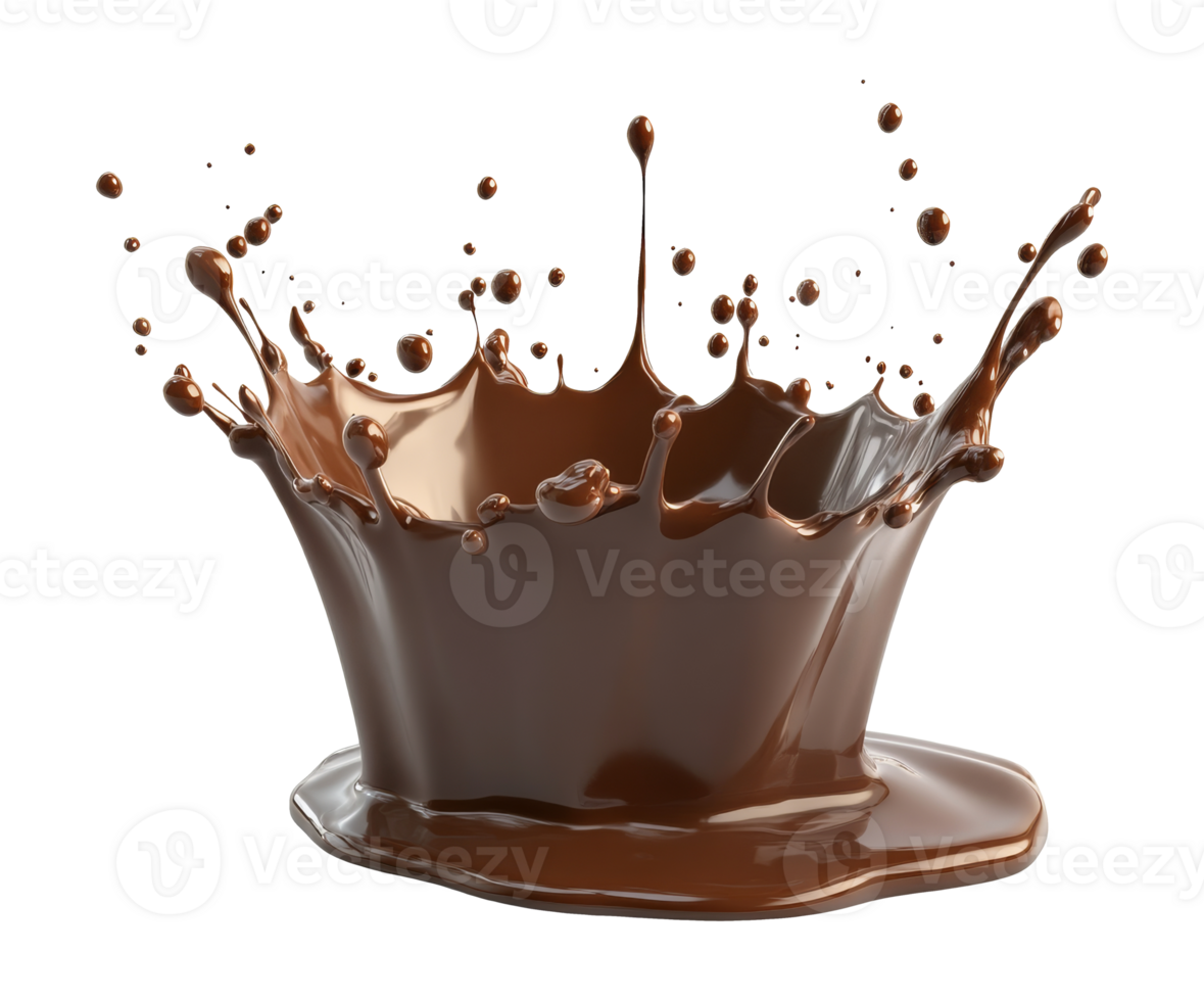 Chocolate splashes delight the eye png