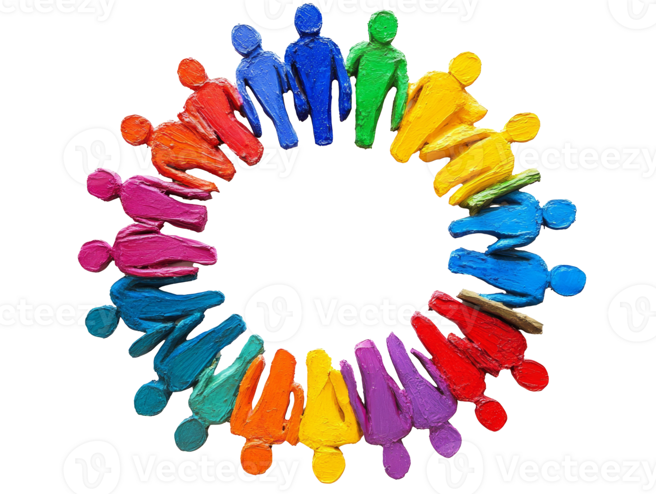 Vibrant figures show unity in diversity png