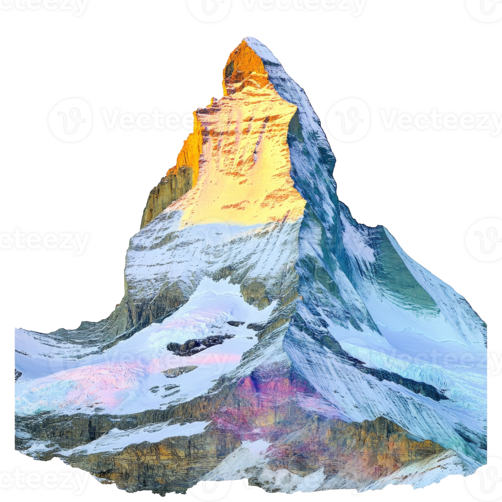 Sunset colors on Matterhorn peak png