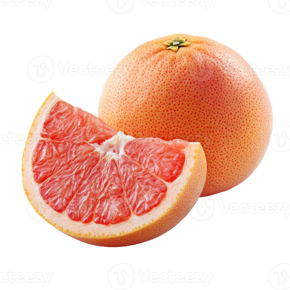 Fresh grapefruit slice display png