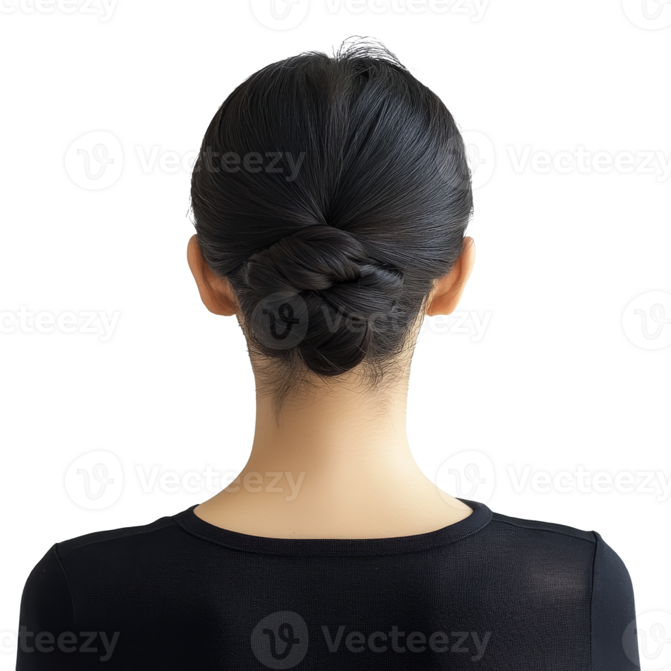 Elegant updo hairstyle for formal occasions png