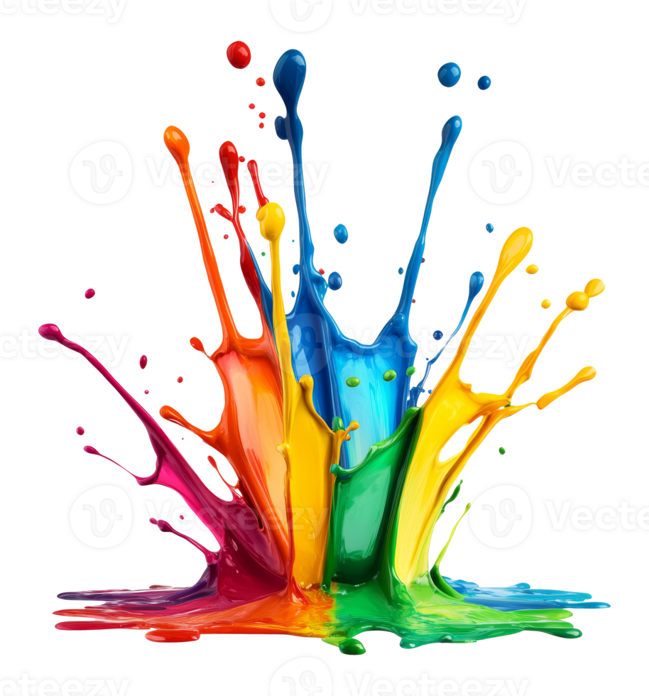 Vibrant design from a paint splash png
