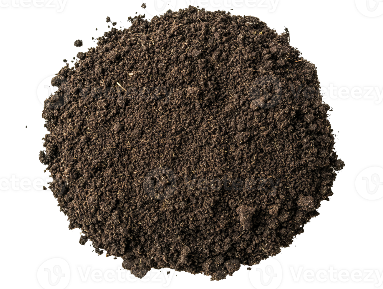 Soil pile typical of a gardening process png