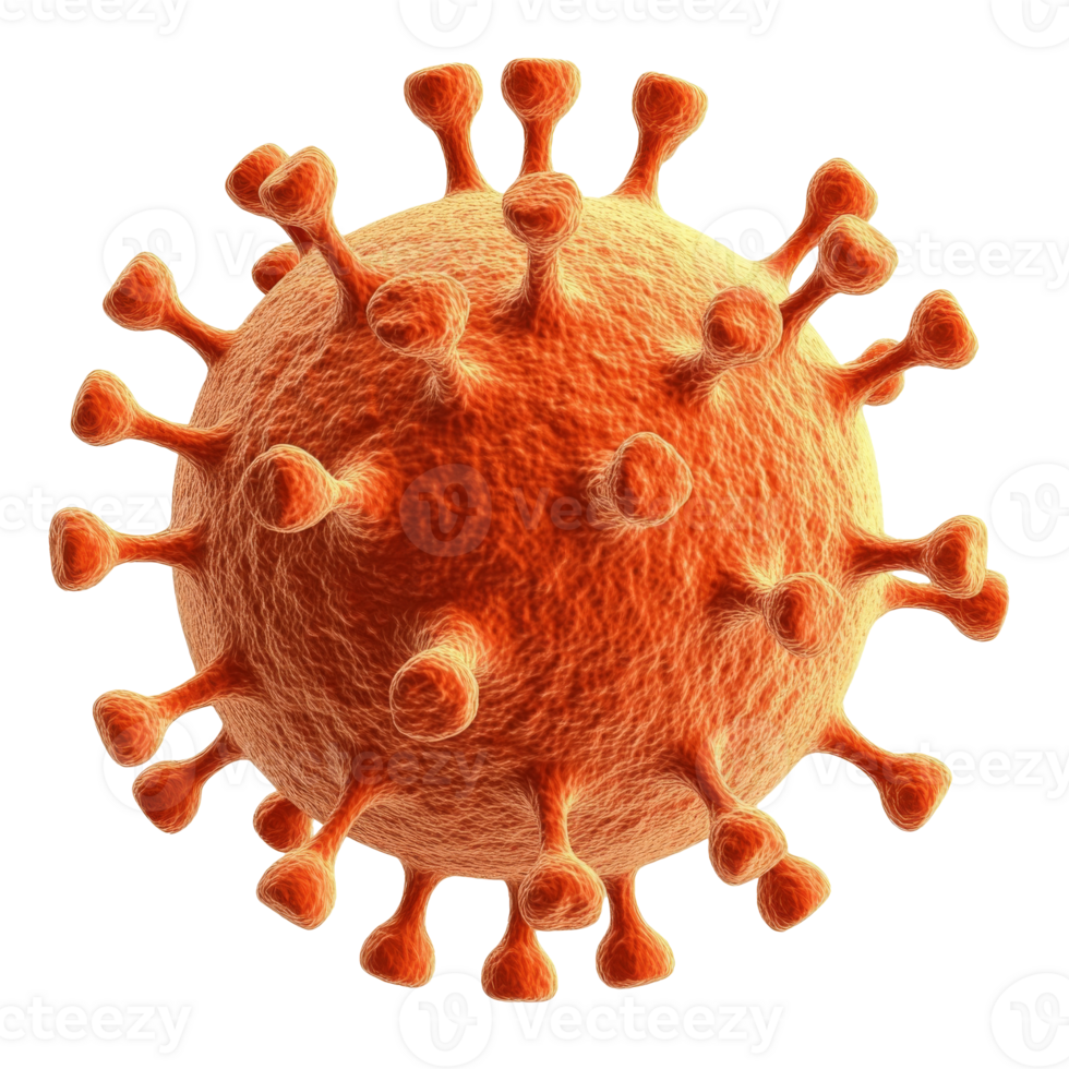 Viral particle with spiky features png