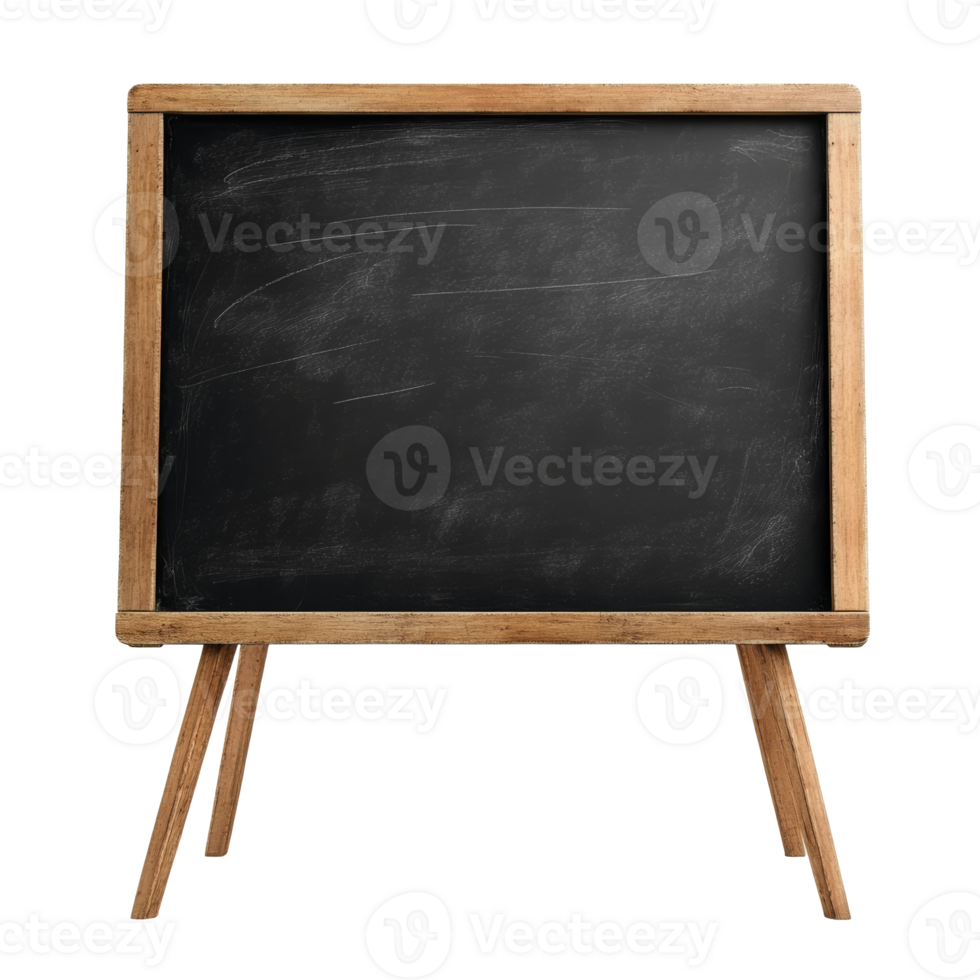 Classic wooden chalkboard in a simple design png