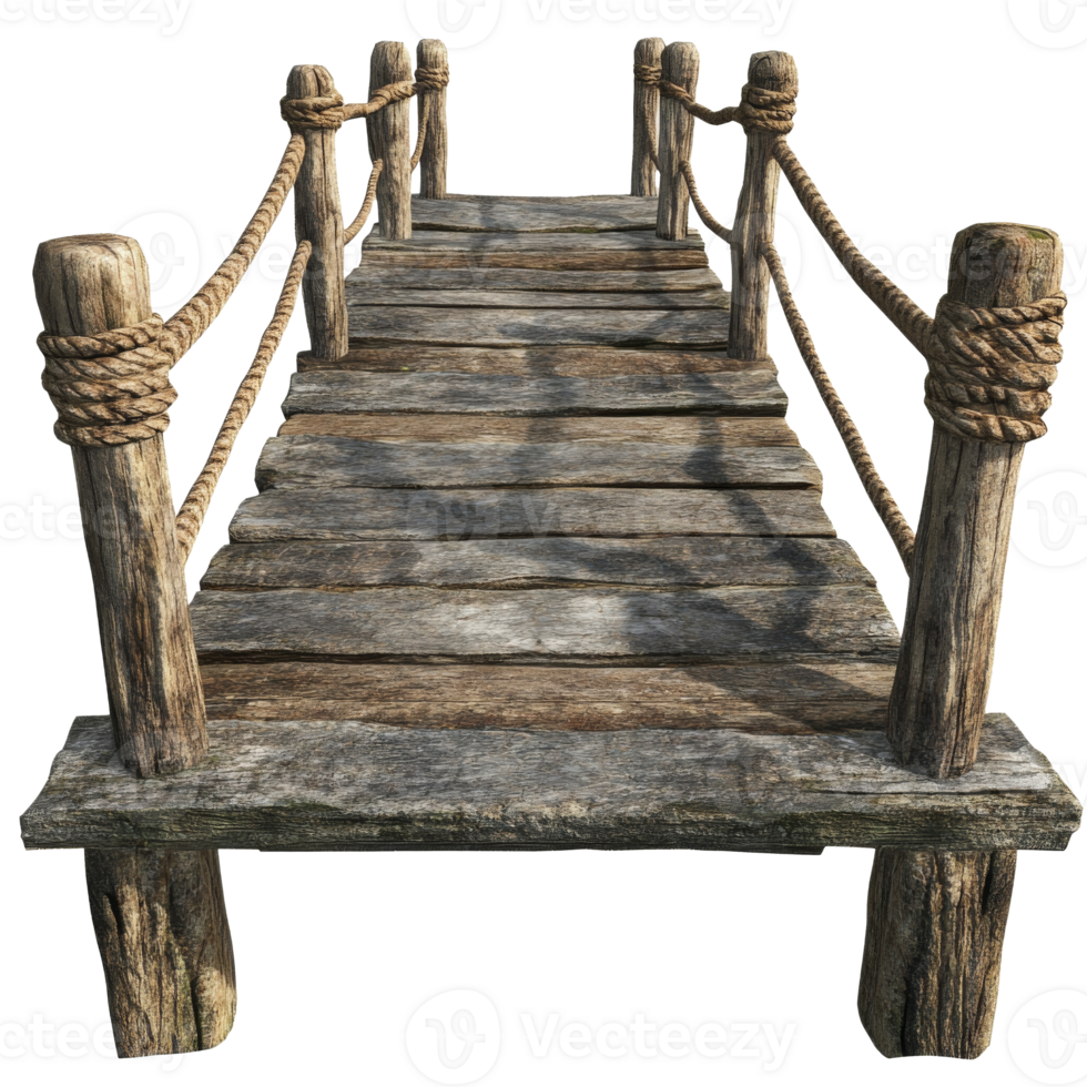 Wooden dock extending over calm waters png