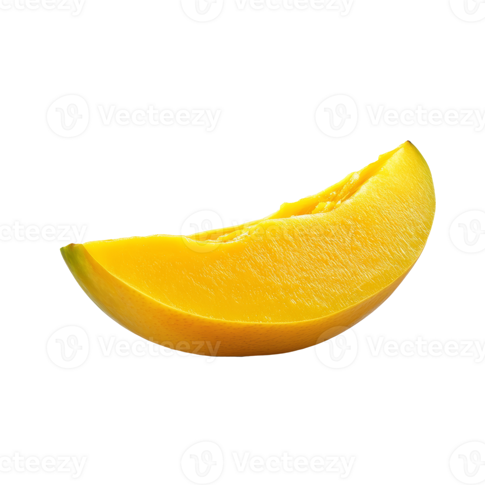 Fresh yellow melon slice on a plain background png