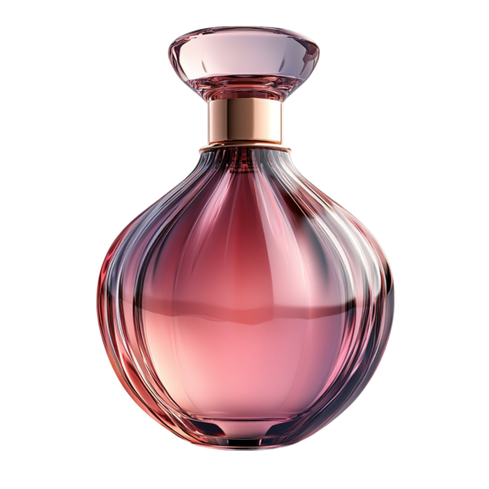3D Elegant Perfume Bottle Isolated On Transparent Background png