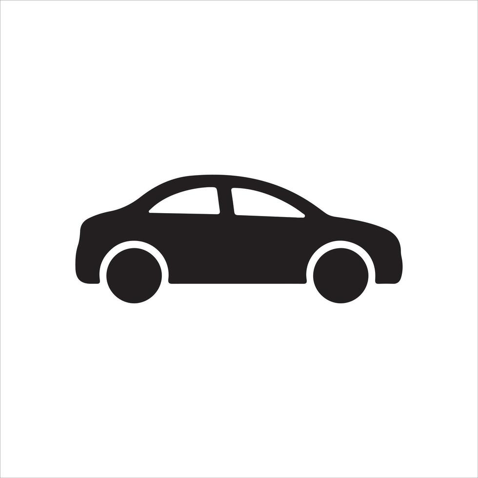 Black car art illustration vector