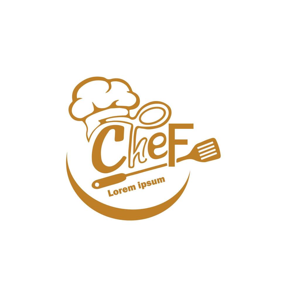Chef logo art illustration vector