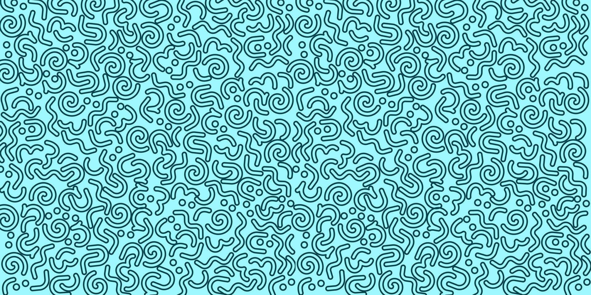 A blue and white pattern with swirls vector