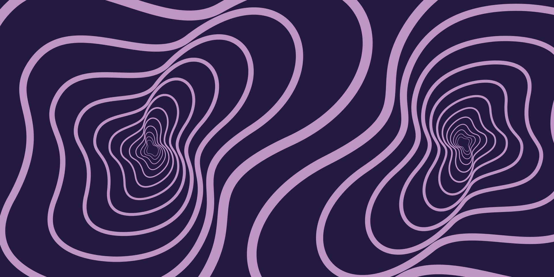 A purple and black background with wavy lines vector