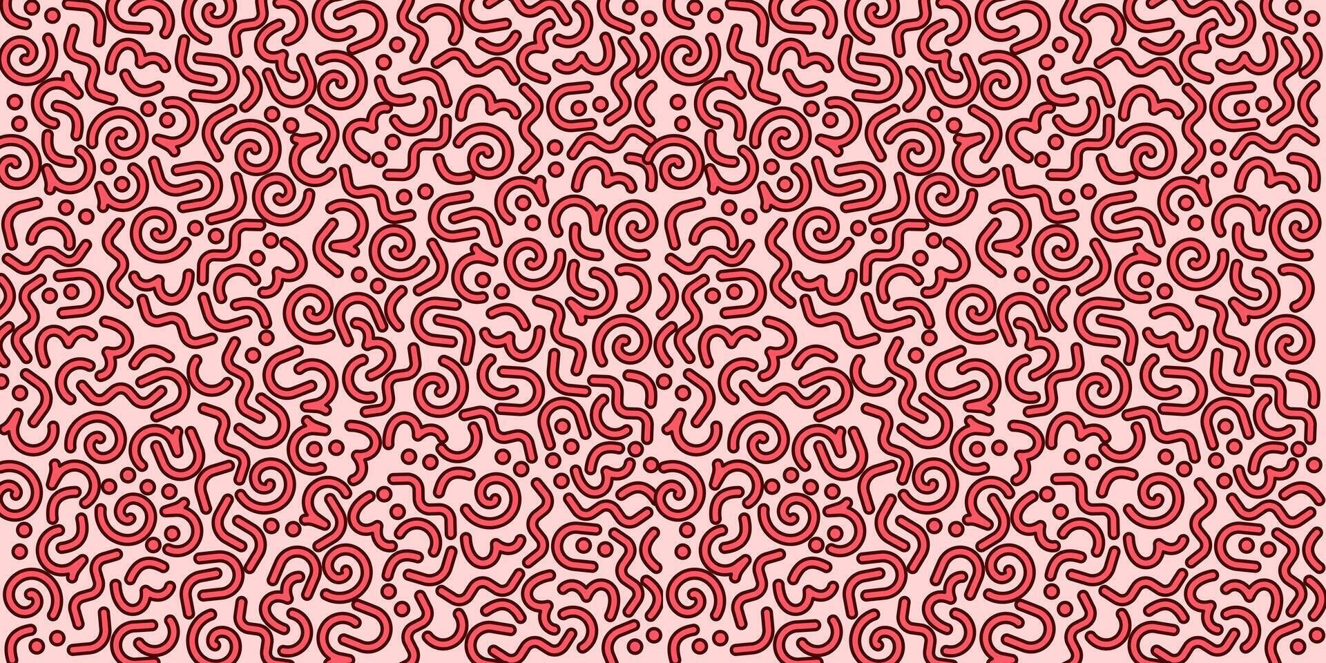 A red and white pattern with a lot of letters vector