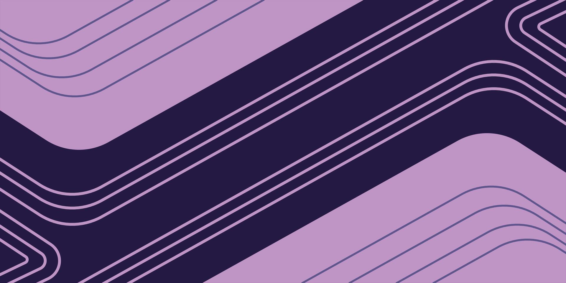 A purple and black background with lines vector