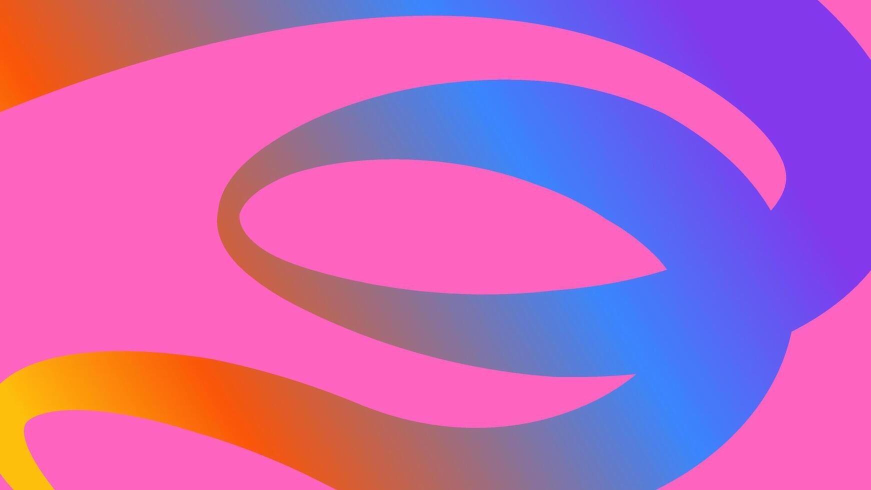 A pink background with a curved line in the middle vector