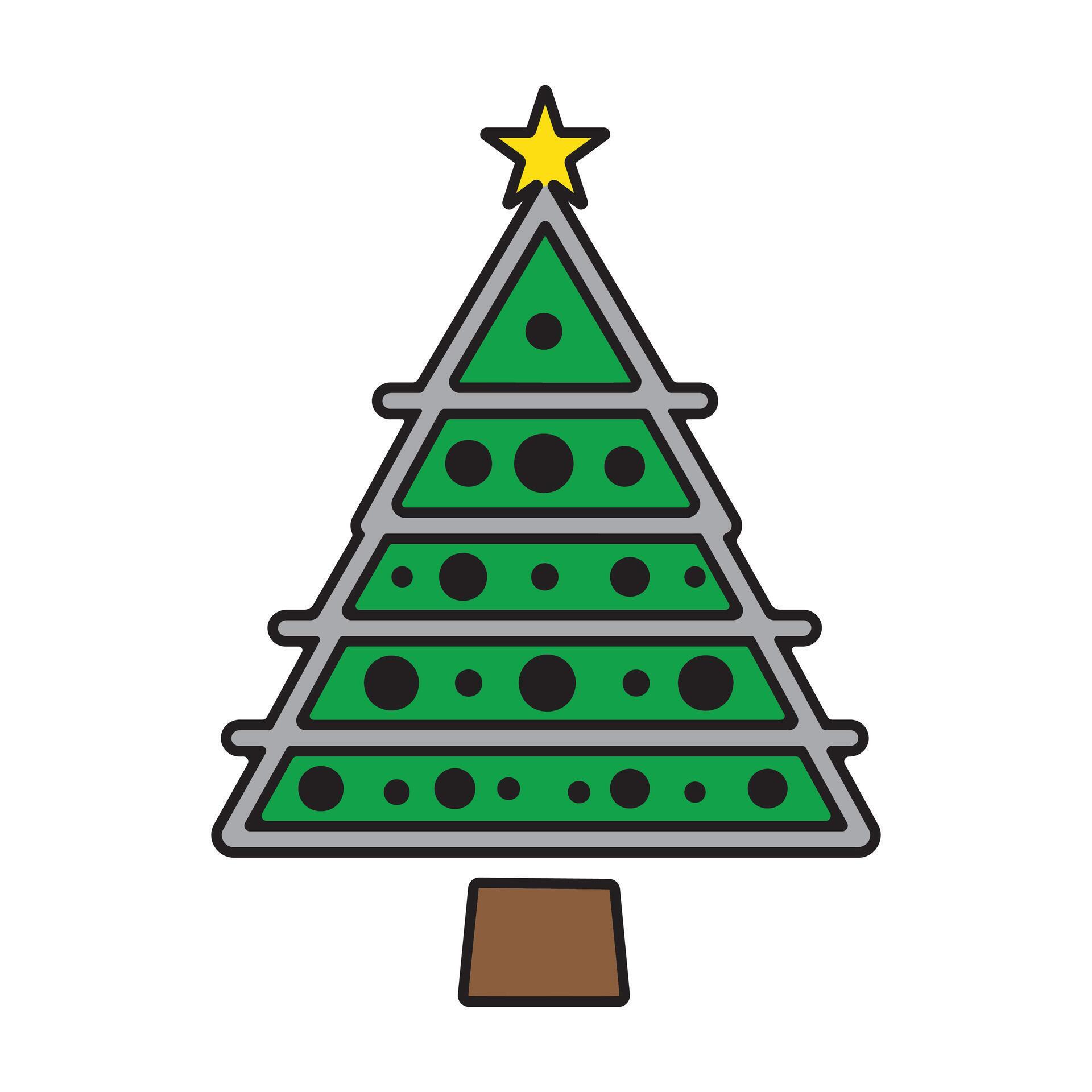 Christmas Tree Flat Icon 52708844 Vector Art at Vecteezy