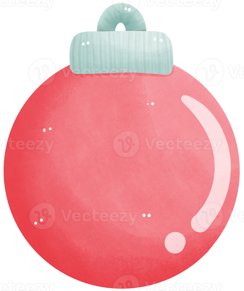 Christmas decorations glass red ball png