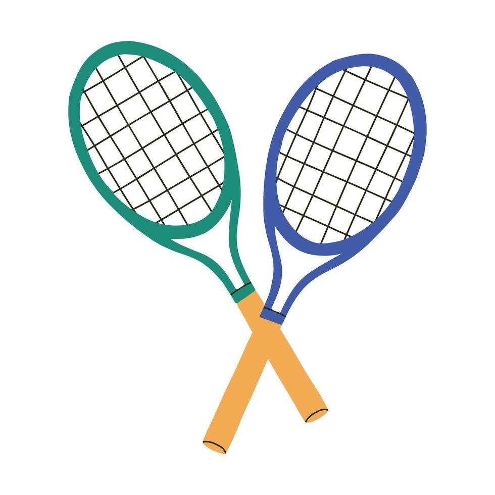 Tennis racket. illustration. Racket in flat style. vector