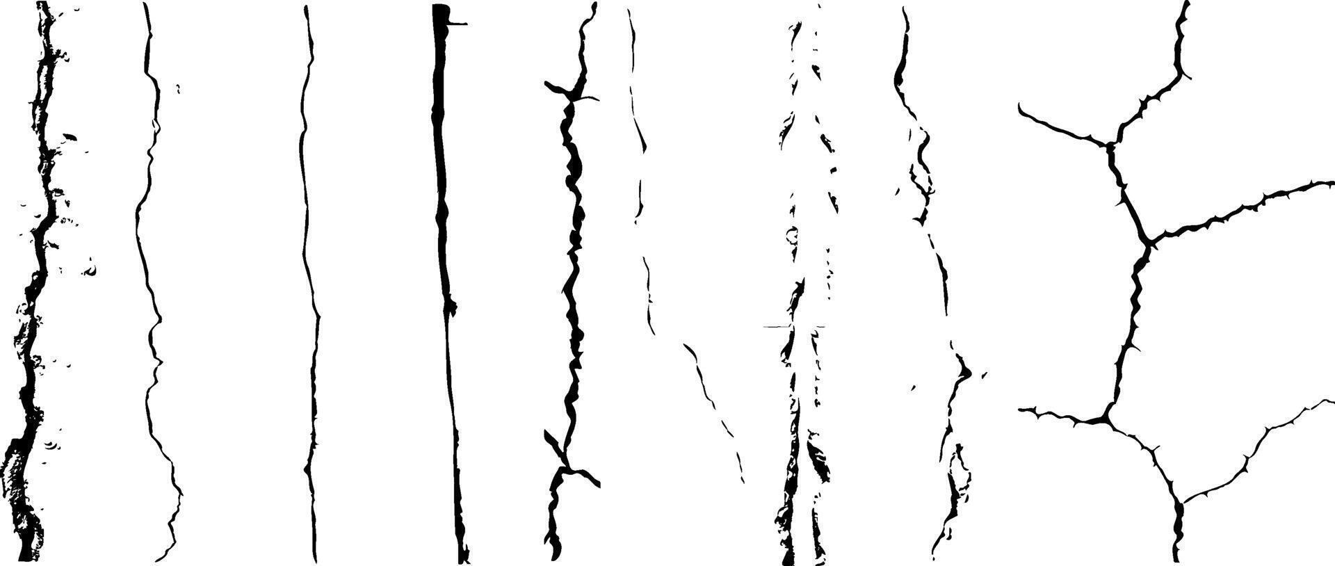 cracks of several kinds vector