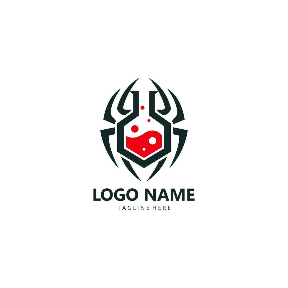 lab spider logo design vector