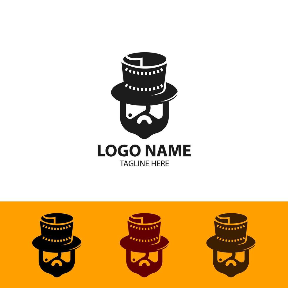 Mr. Movie logo design vector