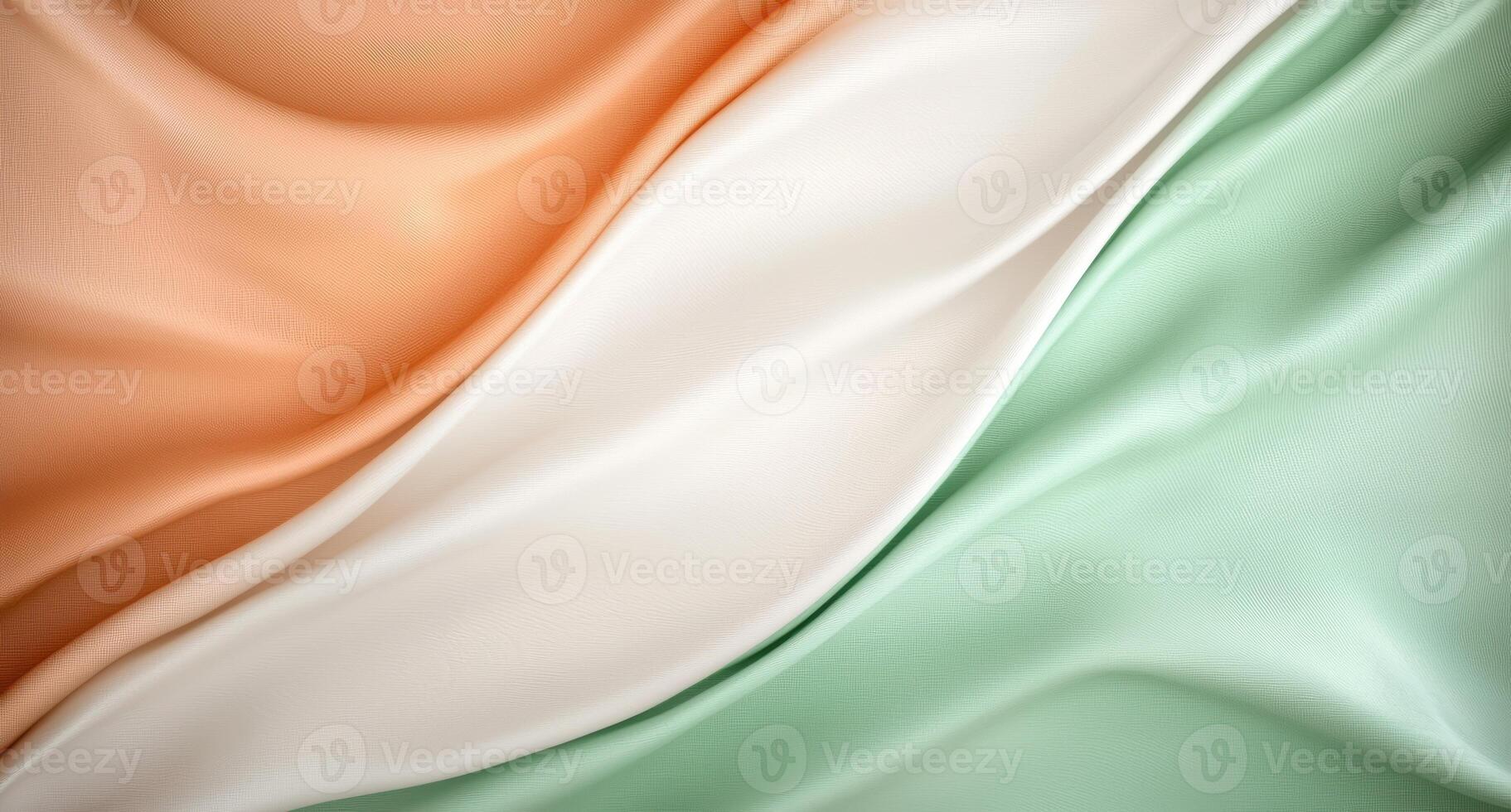 Flowing fabric textures in warm and cool tones photo