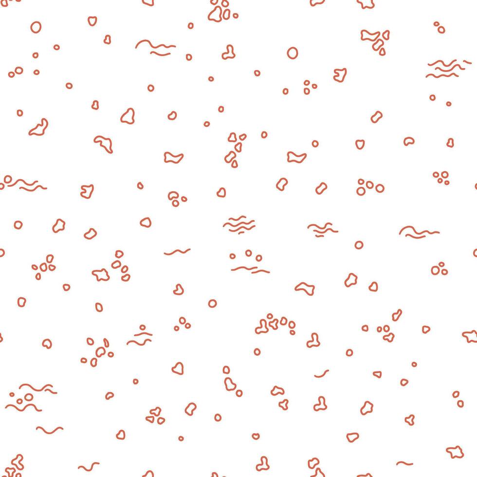 Abstract Line Art Marine Pattern vector