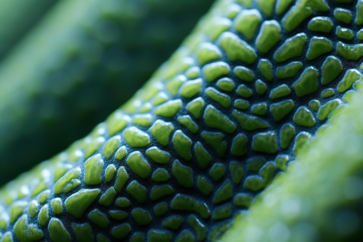 Close up of a green jackfruit photo