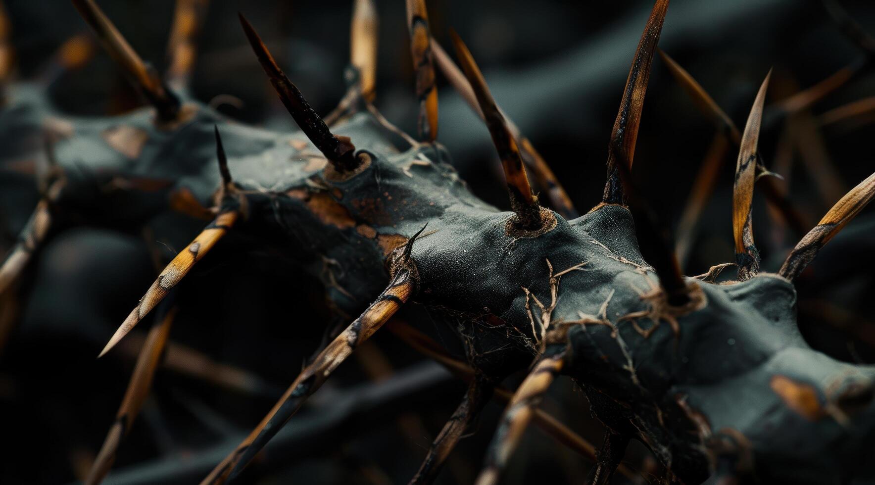 Thorny plant close up photo