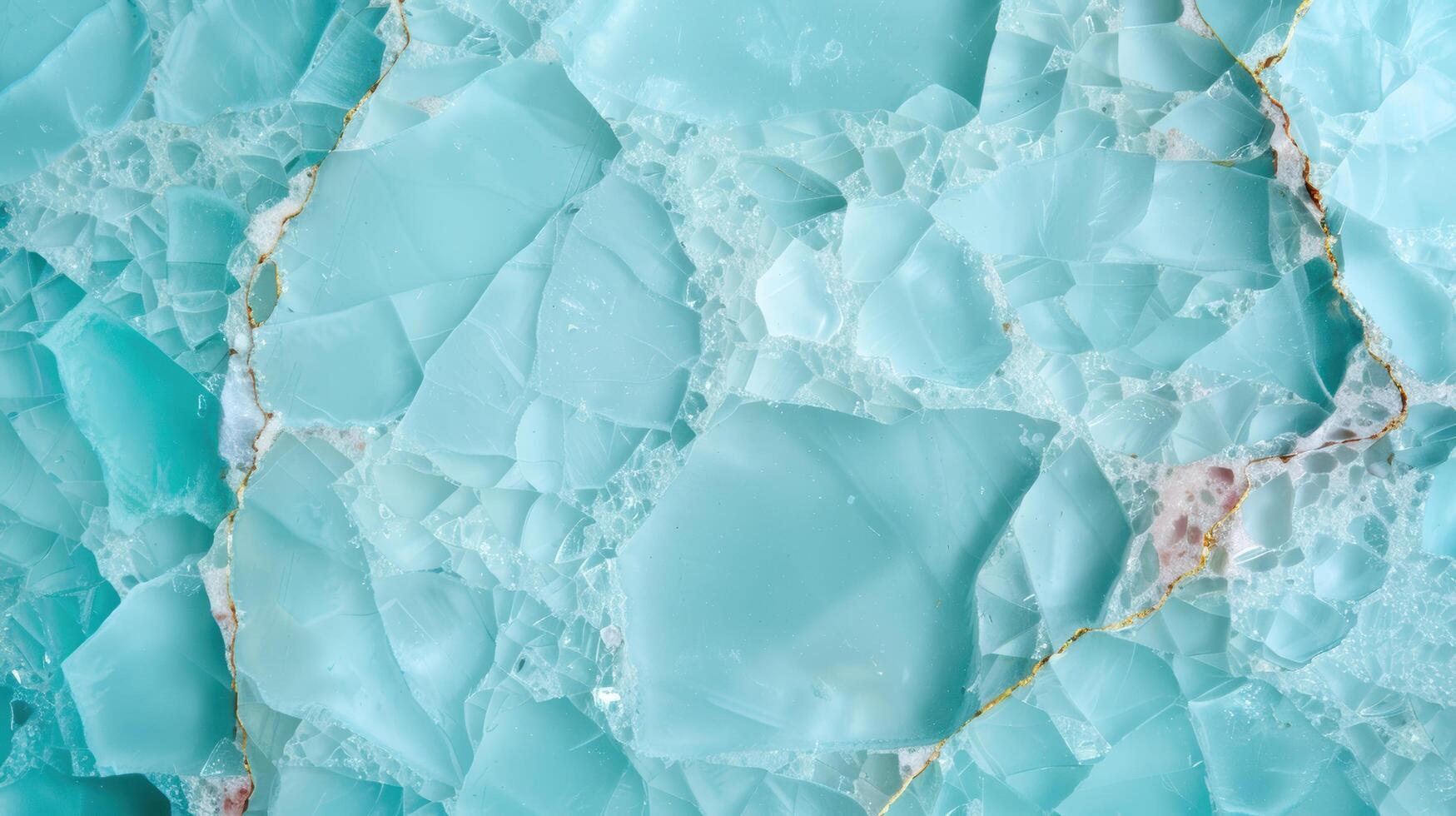Shimmering turquoise crystal texture photo