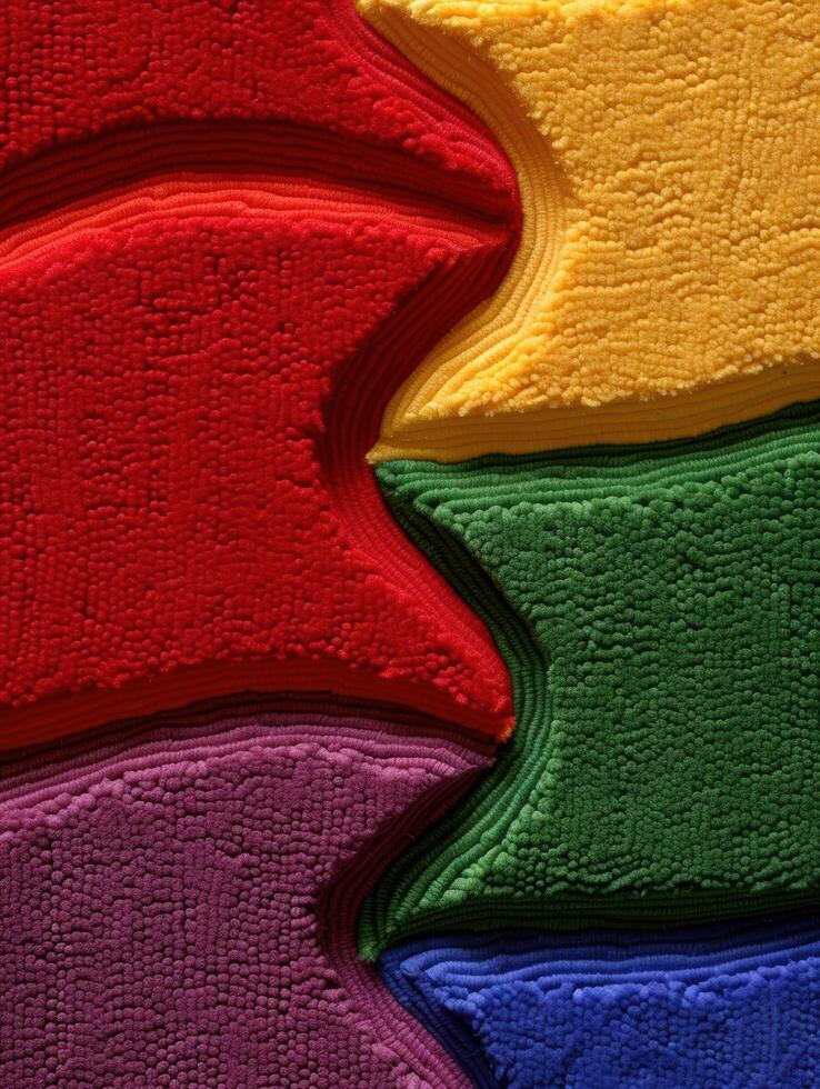 Vibrant colored towels photo