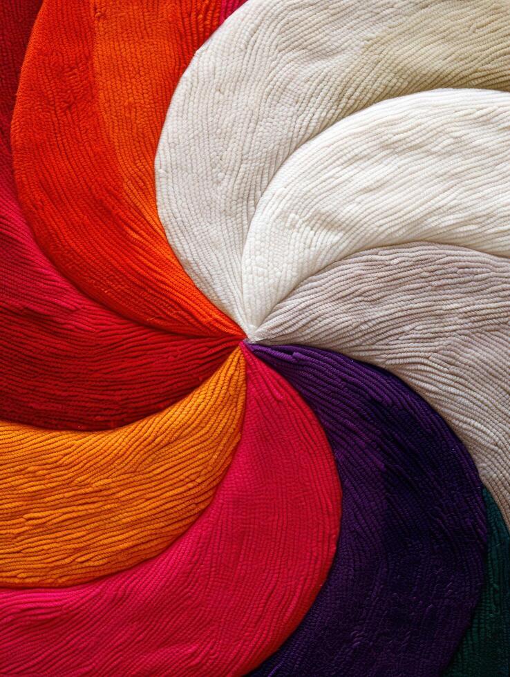 Vibrant textile patterns and textures photo