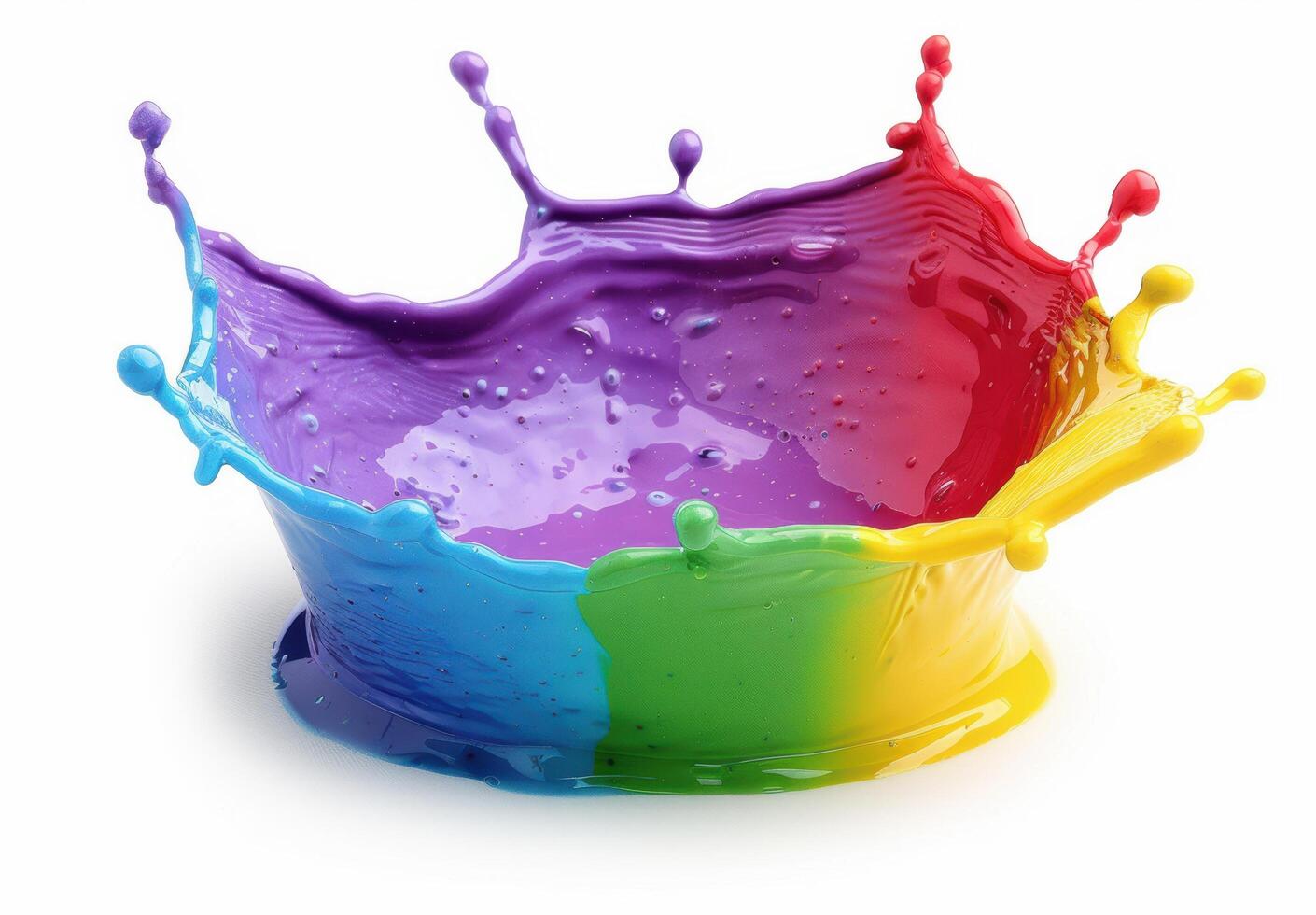 Colorful paint splash photo